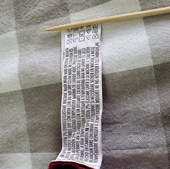 Burgundy color jeans size 28 (162) - Picture 6 of 6